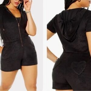 Yitty Terrycloth Hooded Romper